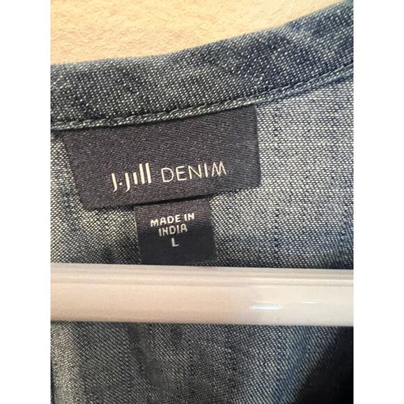 J.Jill Denim Dress with lace pattern - Picture 6 of 6